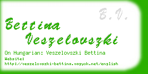 bettina veszelovszki business card